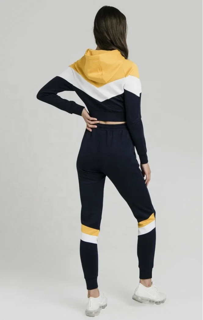 100% Polyester Tracksuits Zipper Workout Suits  Top Quality Tracksuits Custom New Sports Fashion Sports Running Women Track Suit