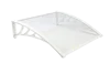 White bracket transparent board