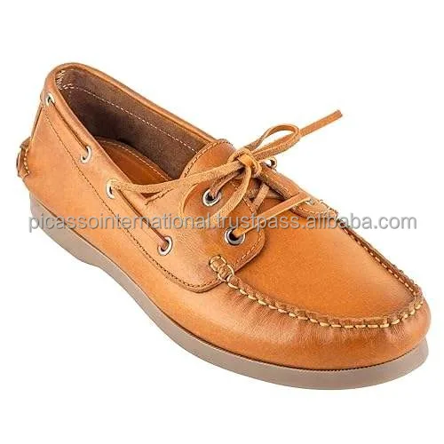 Wide Range of Excellent Quality Unique Design Slip on Formal Casual Office Party Wear Men's Genuine Leather Boat Shoes