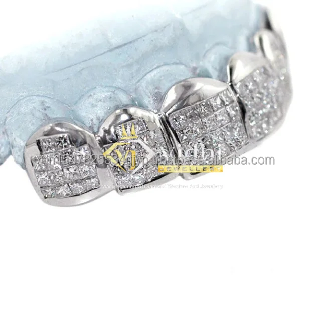 10k Solid Gold Teeth Grill Diamond 2023 Trendy Style Provence Custom