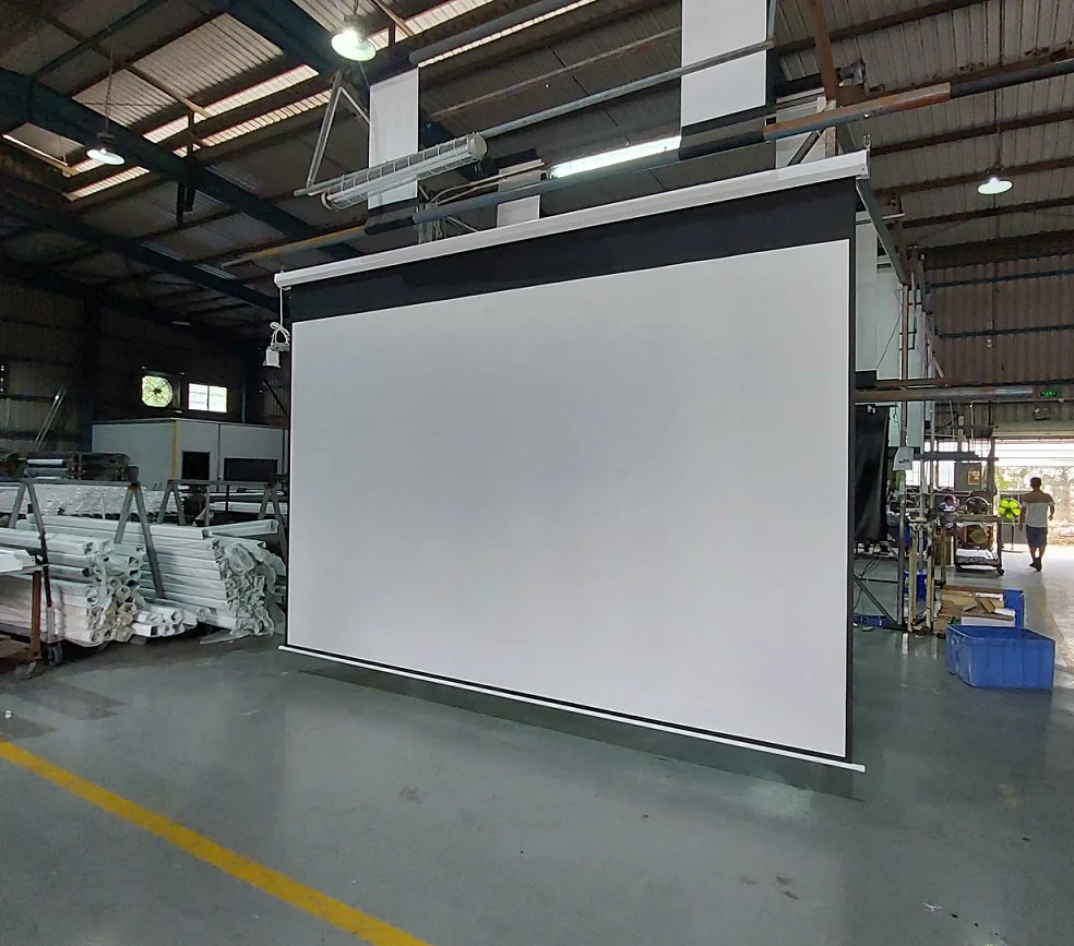 Size Customization 180 Inch 200 Inch 220inch 250inch 300 Inch Wall Home Cinema Electric Motorized Projector Screen