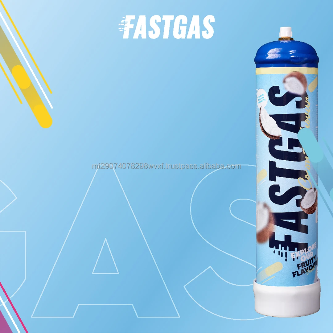 Fastgas Coconut Flavor 640gm Disposable Whipped Cream Charger Cylinders