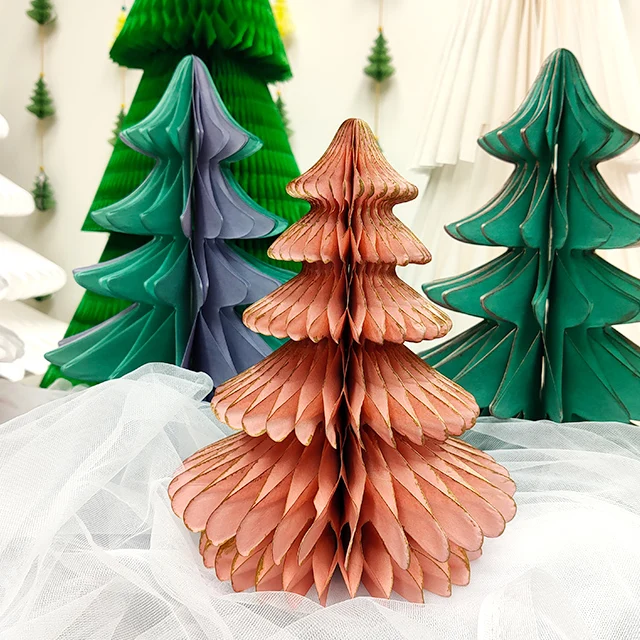 22cm Collapsible Christmas Tree Paper Honeycomb CE-8P053