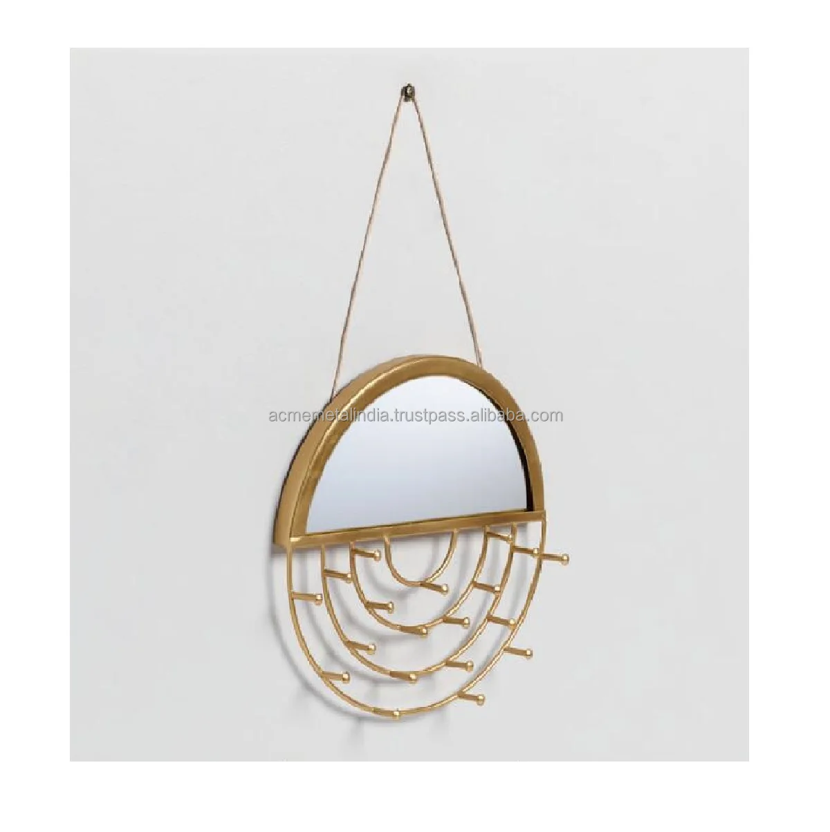 Handmade Jute Jewelry Hanging Stand with Sturdy Design Perfect for Organizing Eyewear Watches Earrings and Bangles
