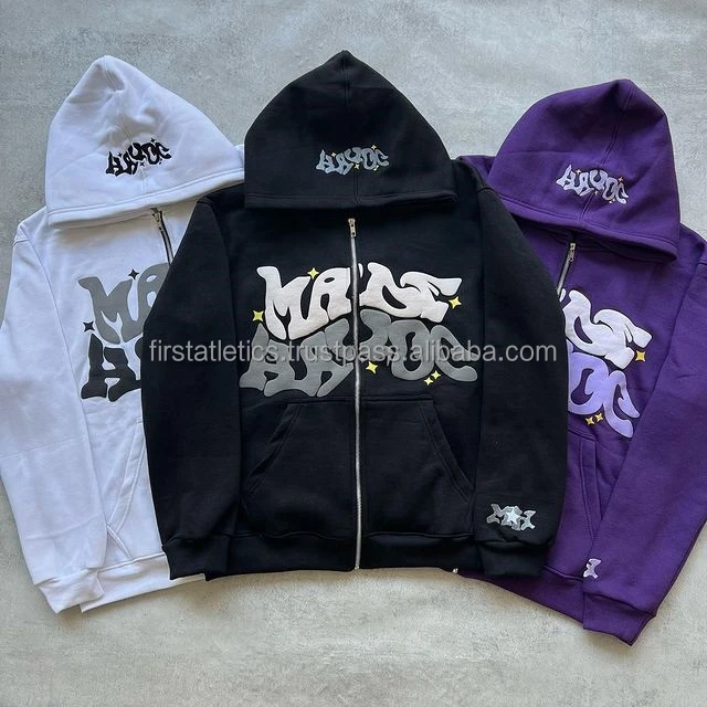 Wholesale Plain Full Face Zip Manufacturer Oversized Custom Unisex