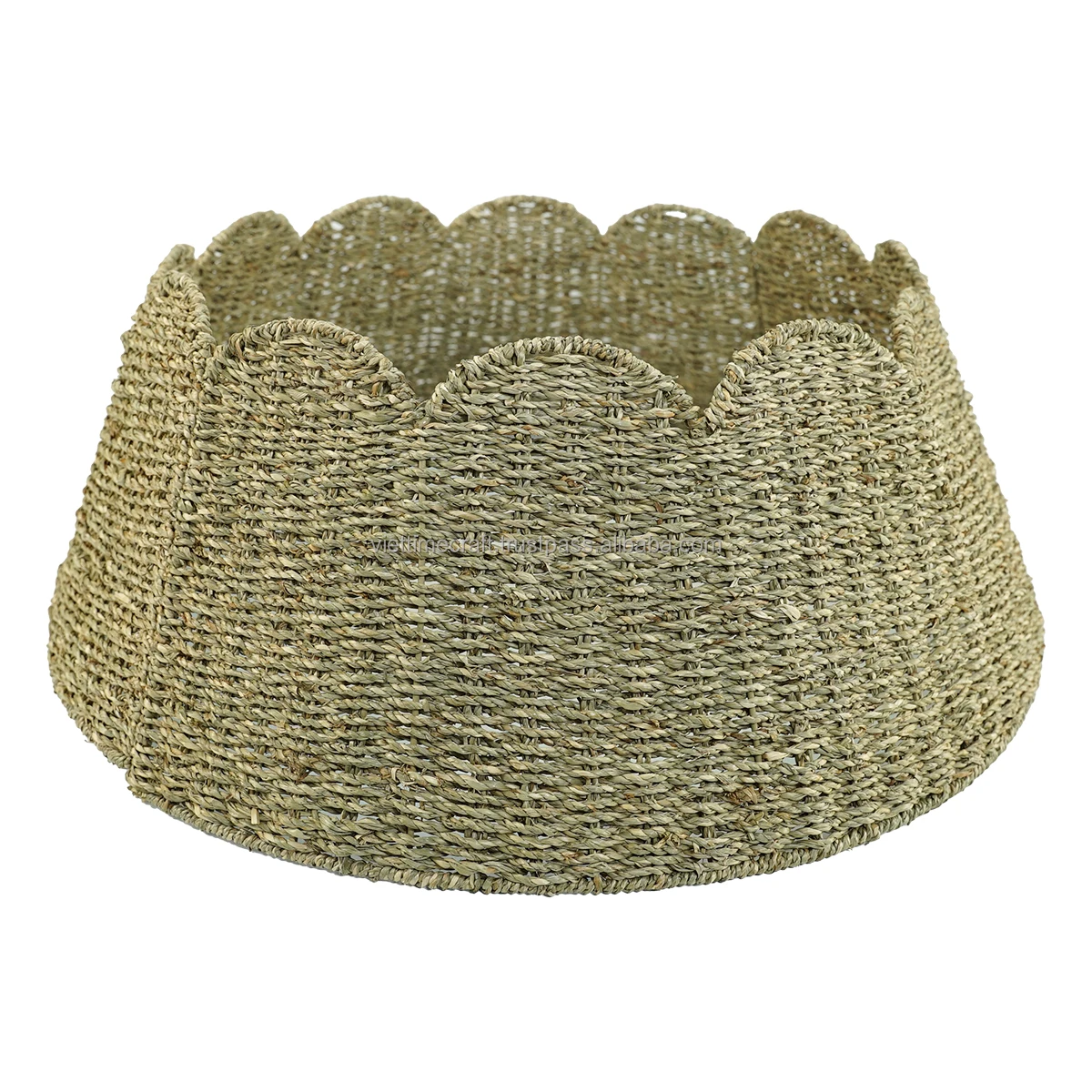 Model Water Hyacinth And Seagrass Tree Collar Customizable Size For Christmas Tree Home