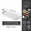10 inch oval Plate white