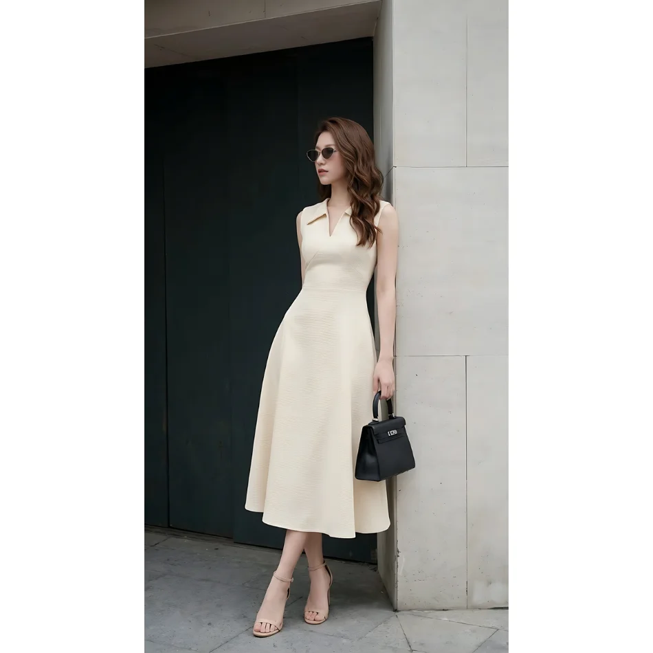 Women Dress Elegant Style Office ODM Service Highest Quality Casual Dress For Women Vietnam Manufacture