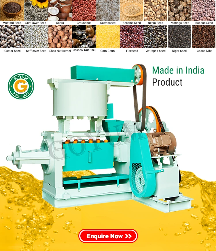 Copra Mustard Corn Germ Oil Processing Machine Screw Press Oil Expeller Automatic Oil Press Machine Edible Oil Making Machine