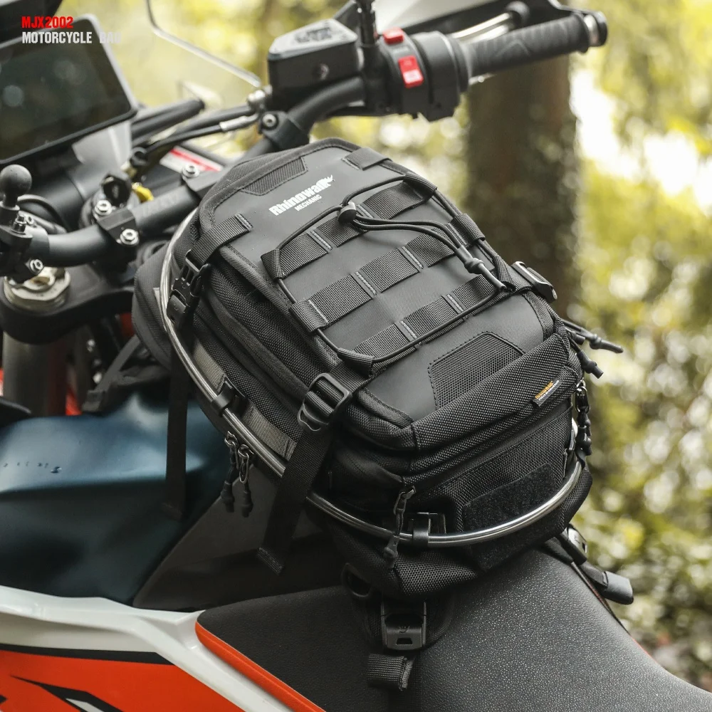 Rhinowalk Universal Motorcycle 9 Liter Tank Bag Mechanic Series Adventure Fuel Tank Pack Fits Most Enduro Dual Sport Bikes