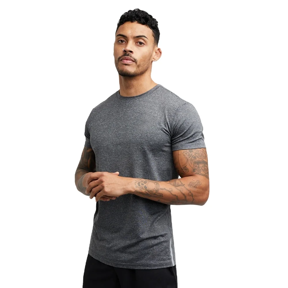 Mens Bodybuilding Tee Sports Shirt Gym 