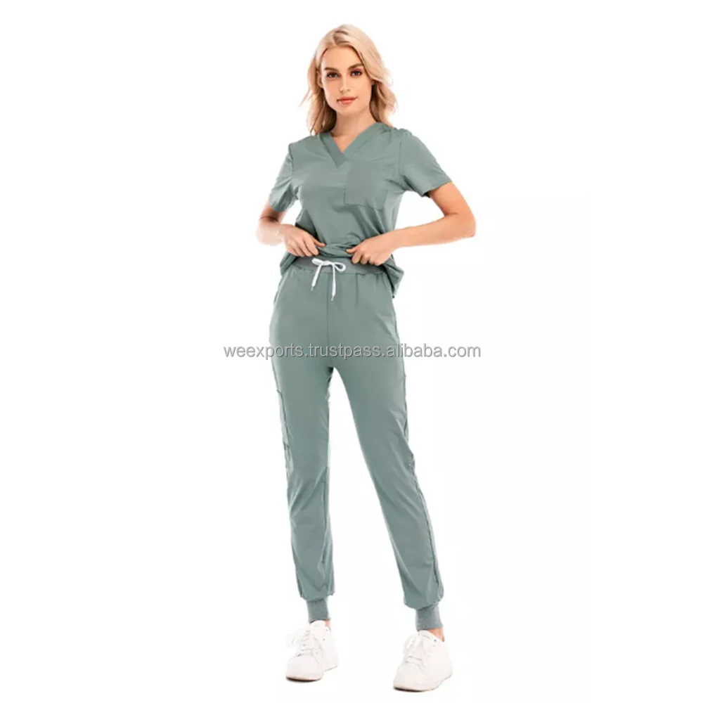 Wholesale Hospital Uniforms Medical Scrubs Nurse Short Sleeve Scrubs