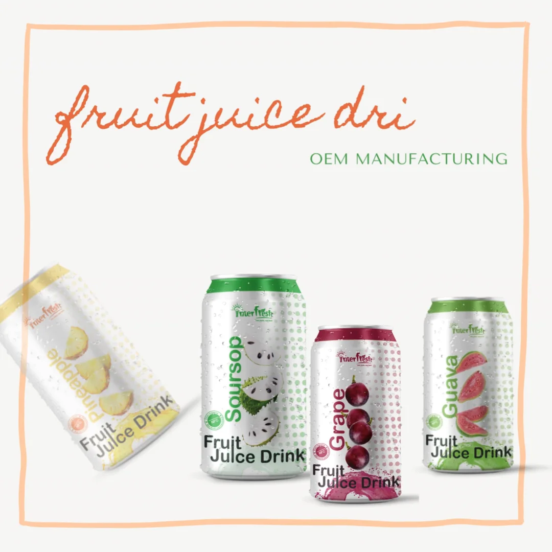 11.1 Fl Oz Wholesale Fruit Juice Drink 330ml Canned Cheap Price Can