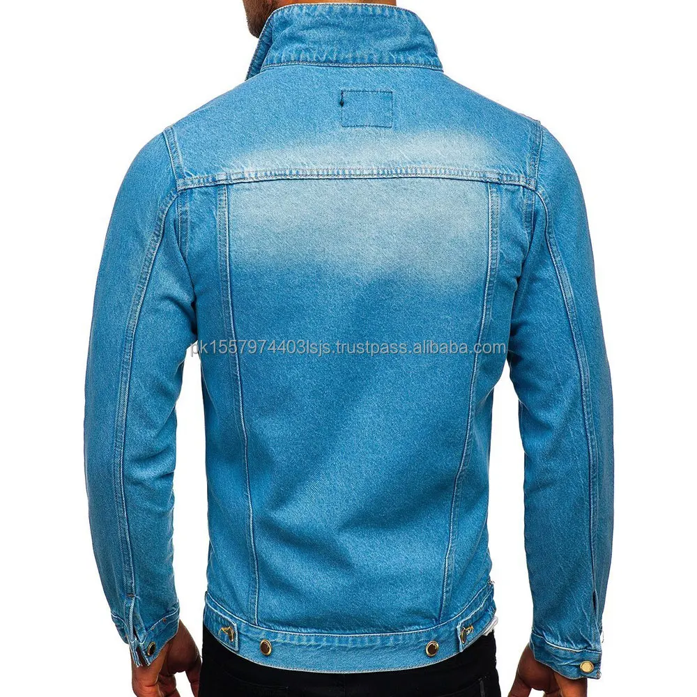 Wholesale Denim Jacket For Men New Custom Style Denim Jacket For Men