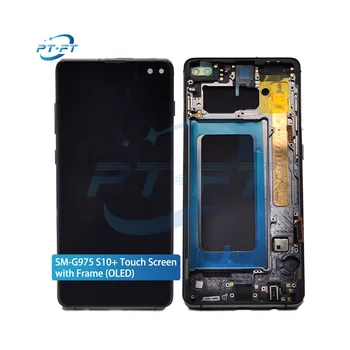 S10+ Mobile Display With Frame 6.4" 2K OLED Pantalla Celular Lcd Screens For Samsung Galaxy S10 Plus SM-G975 Mobile Phone