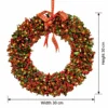 Baya roja con hojas verdes 30cm