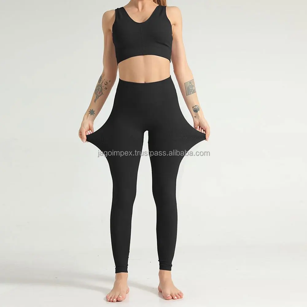 Hot Selling Custom Design Fitness Clothing Women Yoga Set / Exercise
