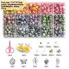 15 Grid Crack Beads + Acc