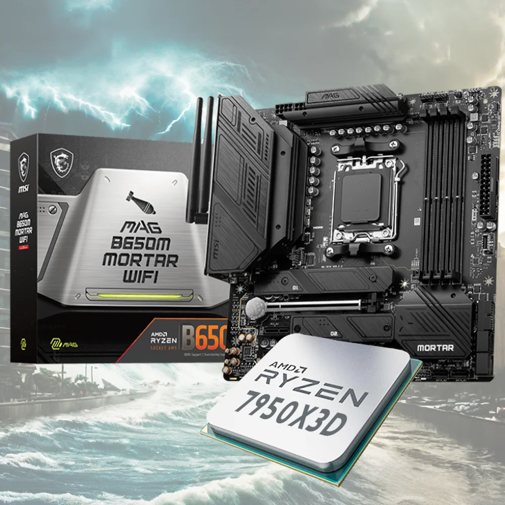 MSI MAG B650M MORTAR WIFI - AMD Ryzen 9-7950X Gaming Bundle