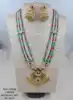 Green, White & Ruby Beads