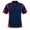 Navy and red