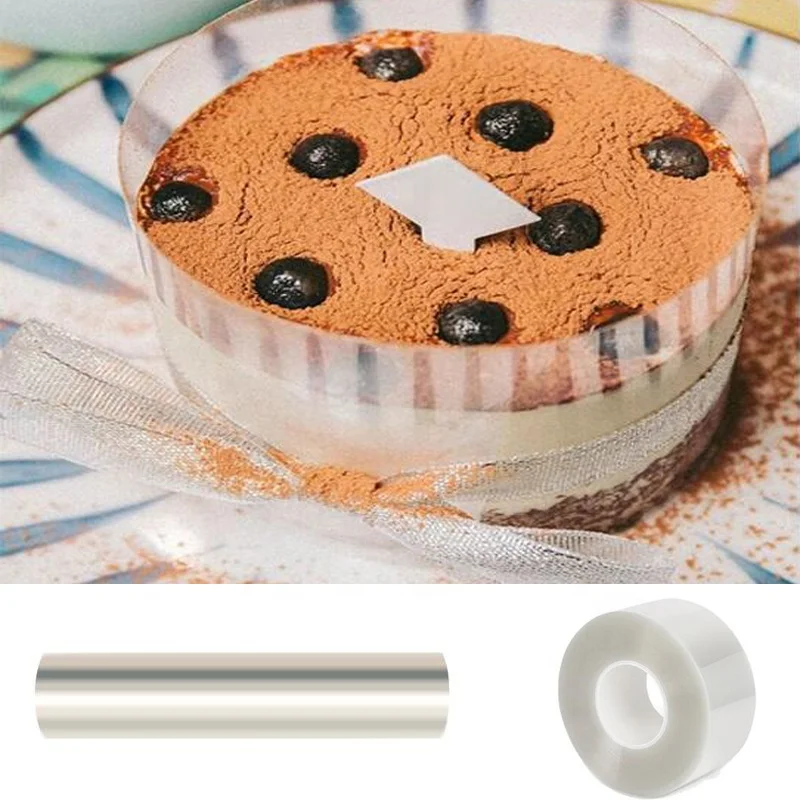 Transparent Clear Cake Baking Collar Kitchen Cake Wrapping Film Tape  Surround Acetate Film Lining Rings Cake Decorating Mold - AliExpress