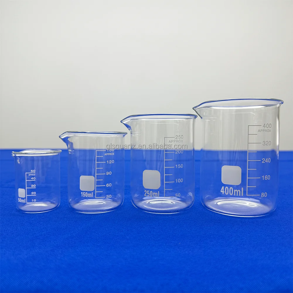 GLSV Lab Glass Graduated Measuring Cylindrical Shaped Beaker Heat ...