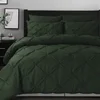olive - Pintuck Quilt Cover