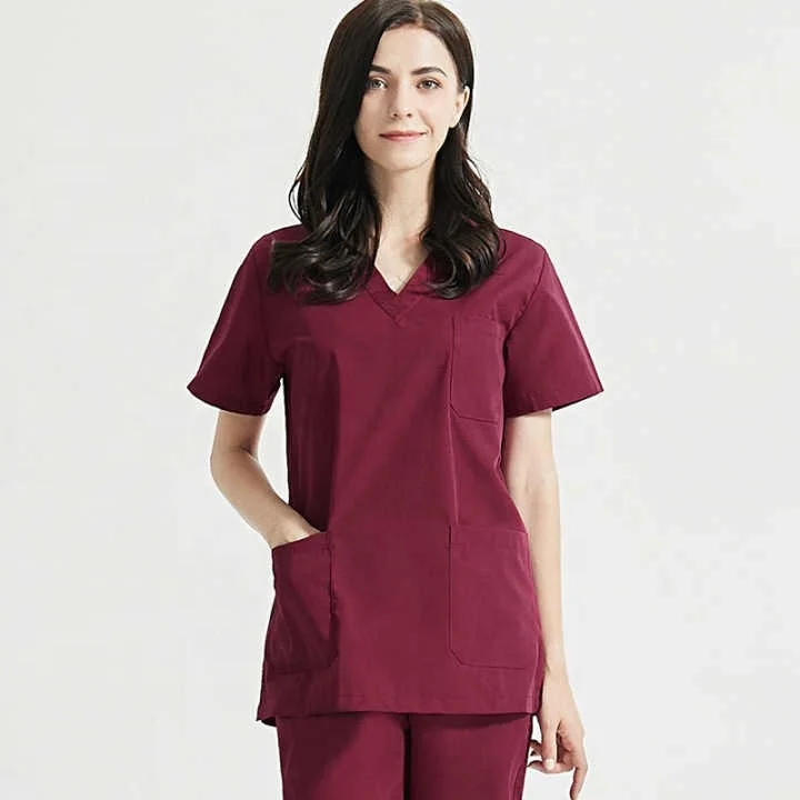 Top Quality Hospital Uniform Medical Scrubs From Vietnam Spandex