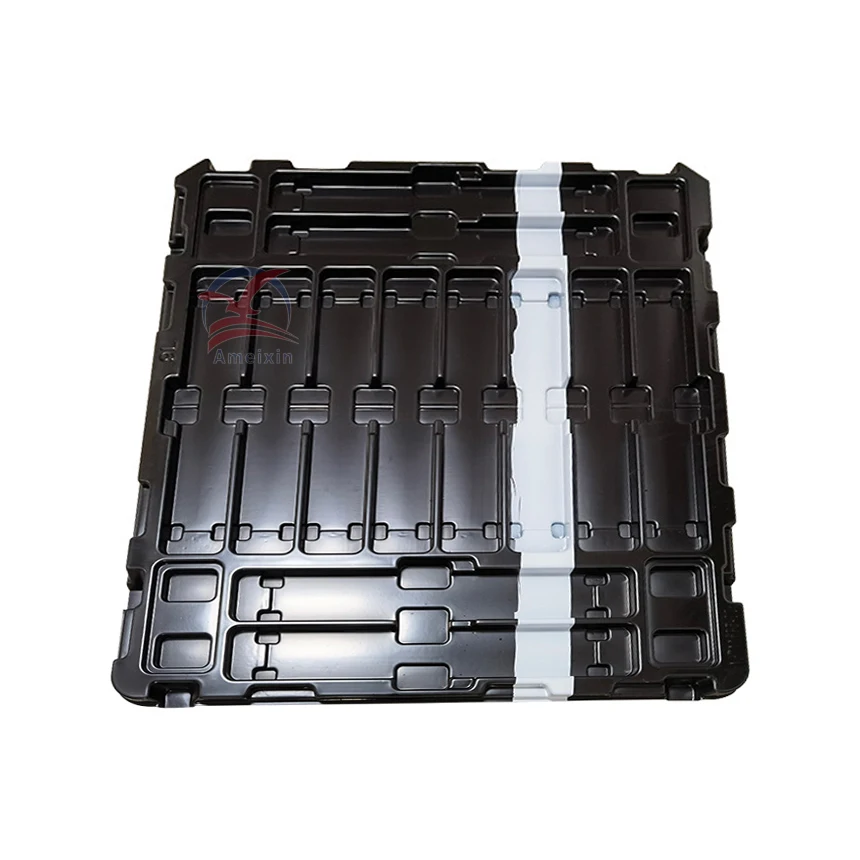 Ameixin Custom Plastic Vacuum Forming ABS Thermoforming Strong Spare Parts Auto Car Vehicle Turnover Tray