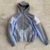 Gris Claro y Azul Bebé