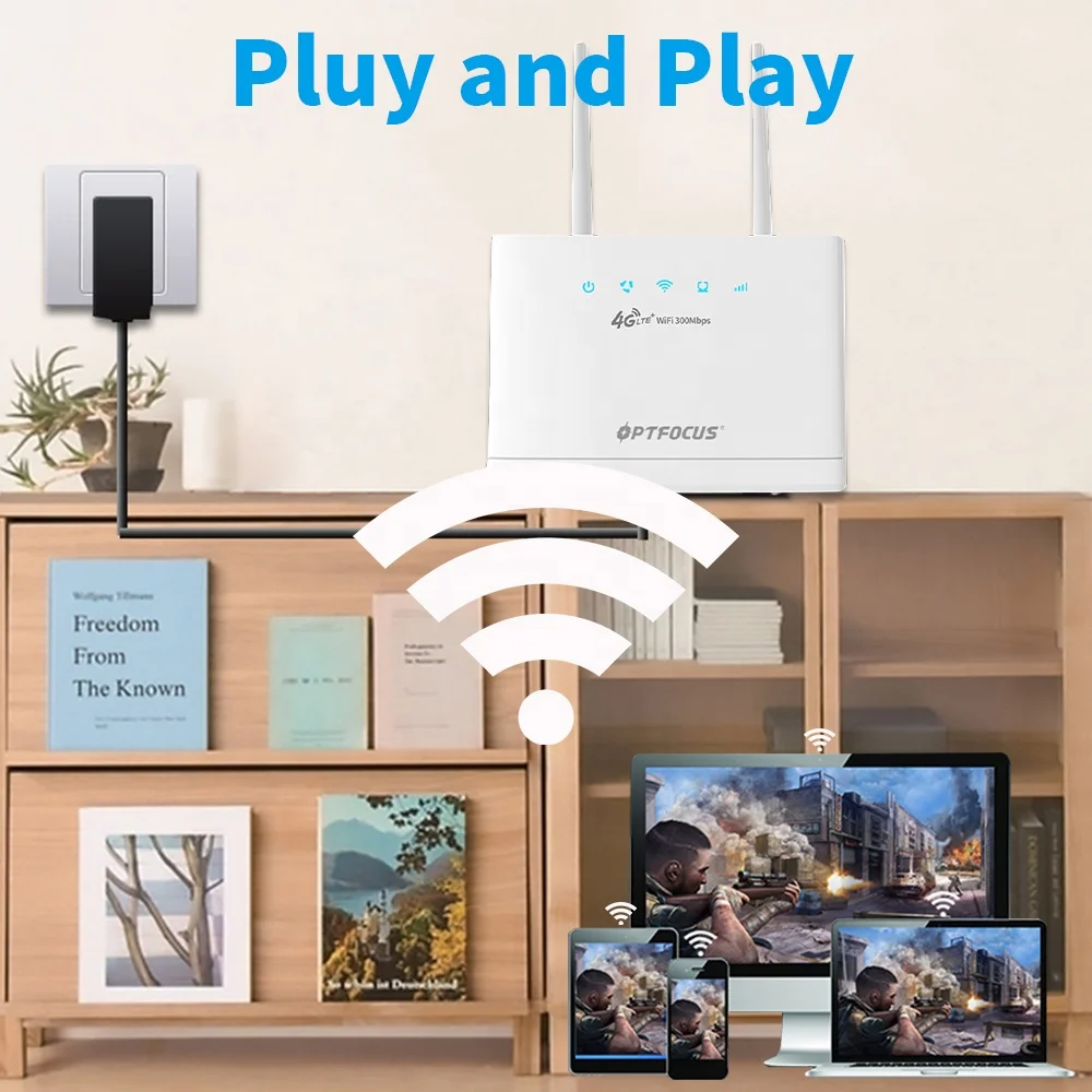 300 Мбит/с беспроводной Lte мобильный роутер Hotspot Wifi 4g Роутер с Sim-картой