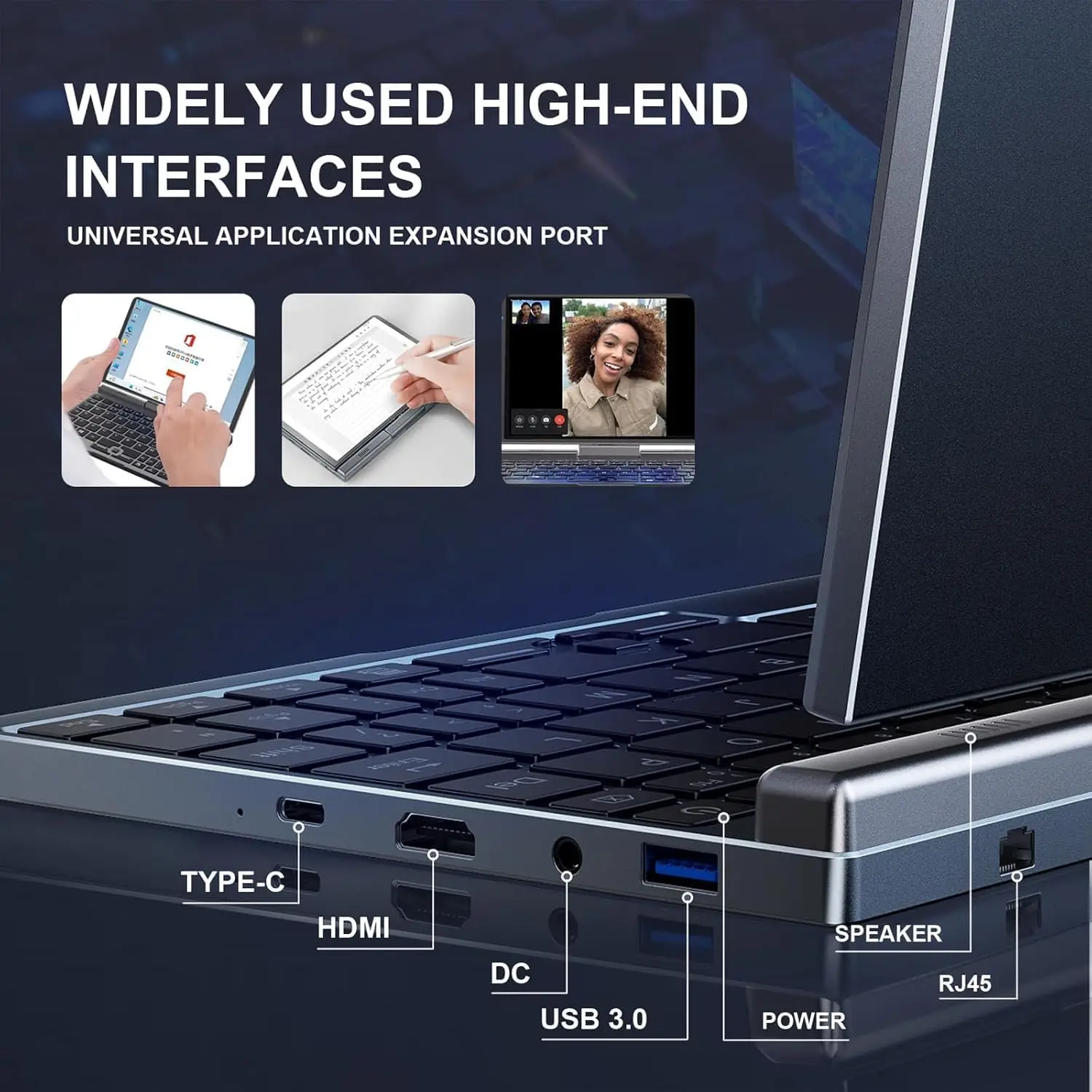KOO FORWAY Mini Laptop 8 inch HD Touchscreen Portable, Win 11 Pro