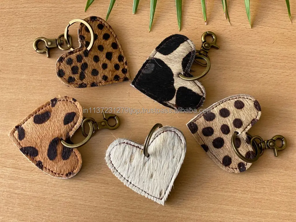 Pack De 5 Llaveros De Cuero Genuino - Diseño Simple, Para Llaves De Coche, Moto O Casa, Unisex