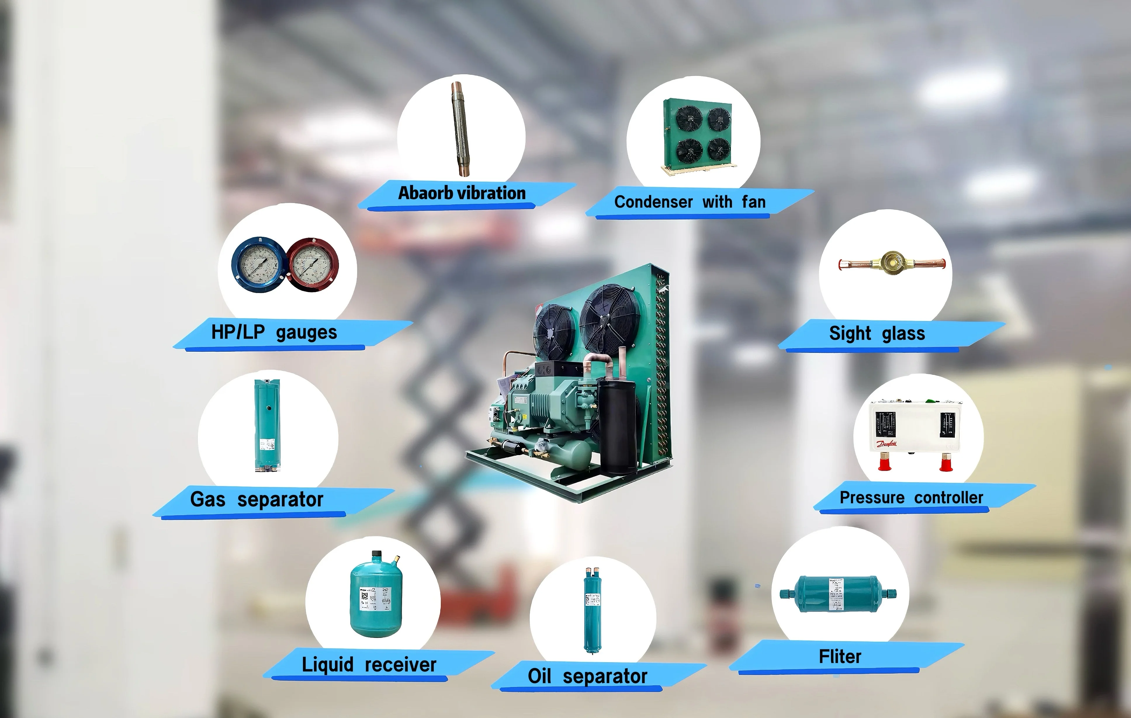 Condensing Unit, 220 V, 2*240-4*450w - detail 4