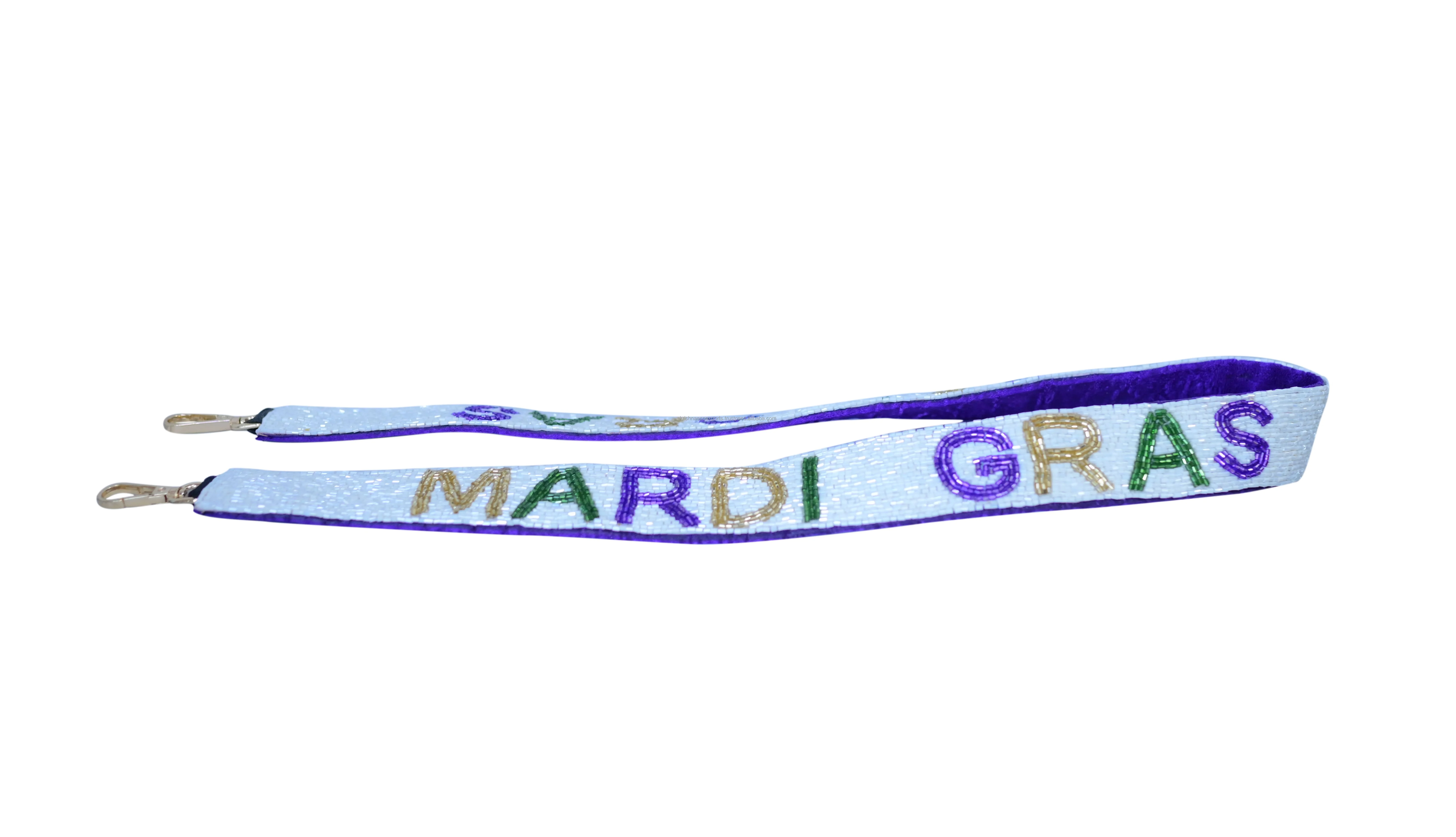 mardi gras purse strap