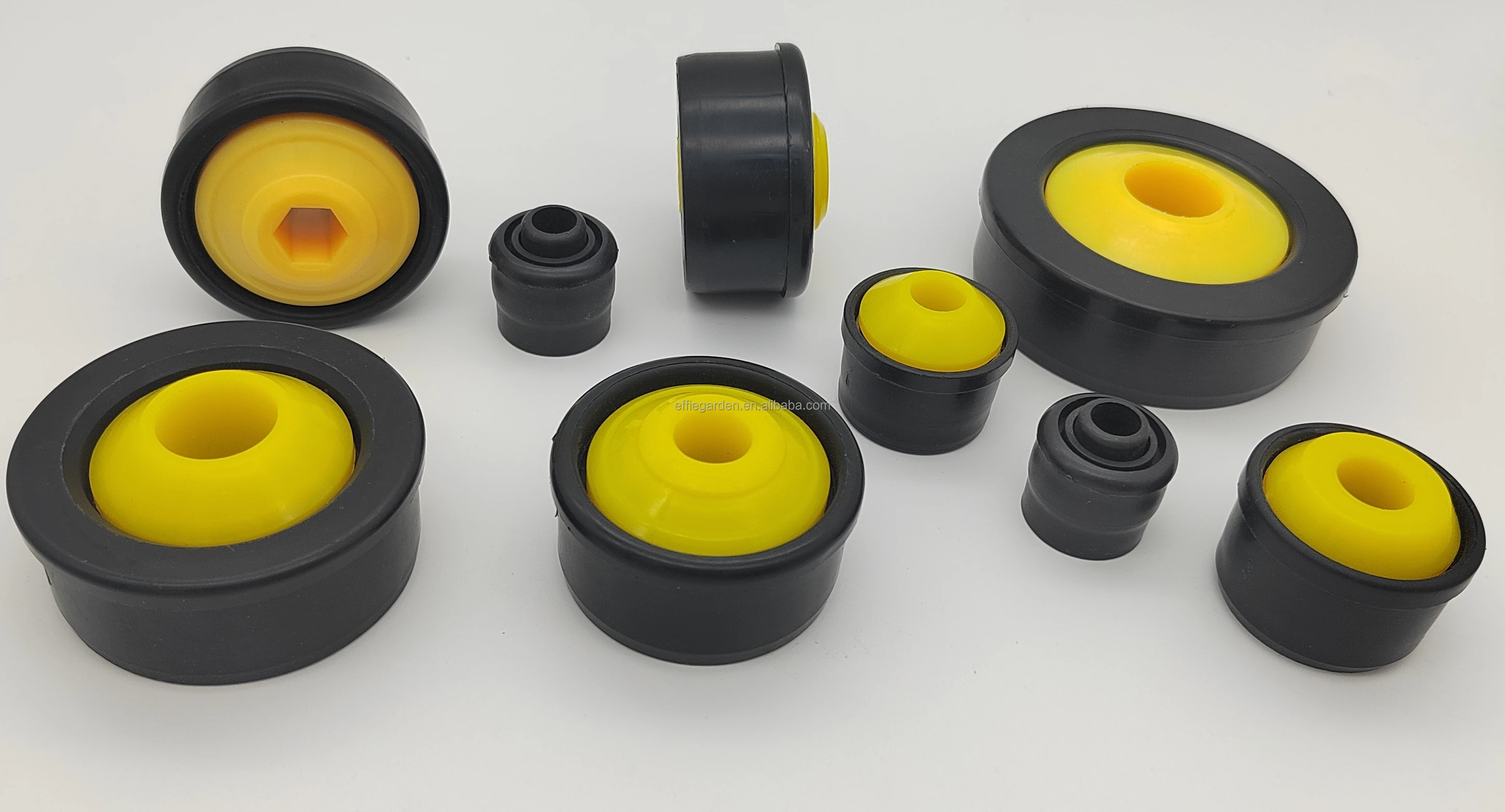 Industrial 60mm Conveyor Roller Plastic End Caps Bearing Housing Of
