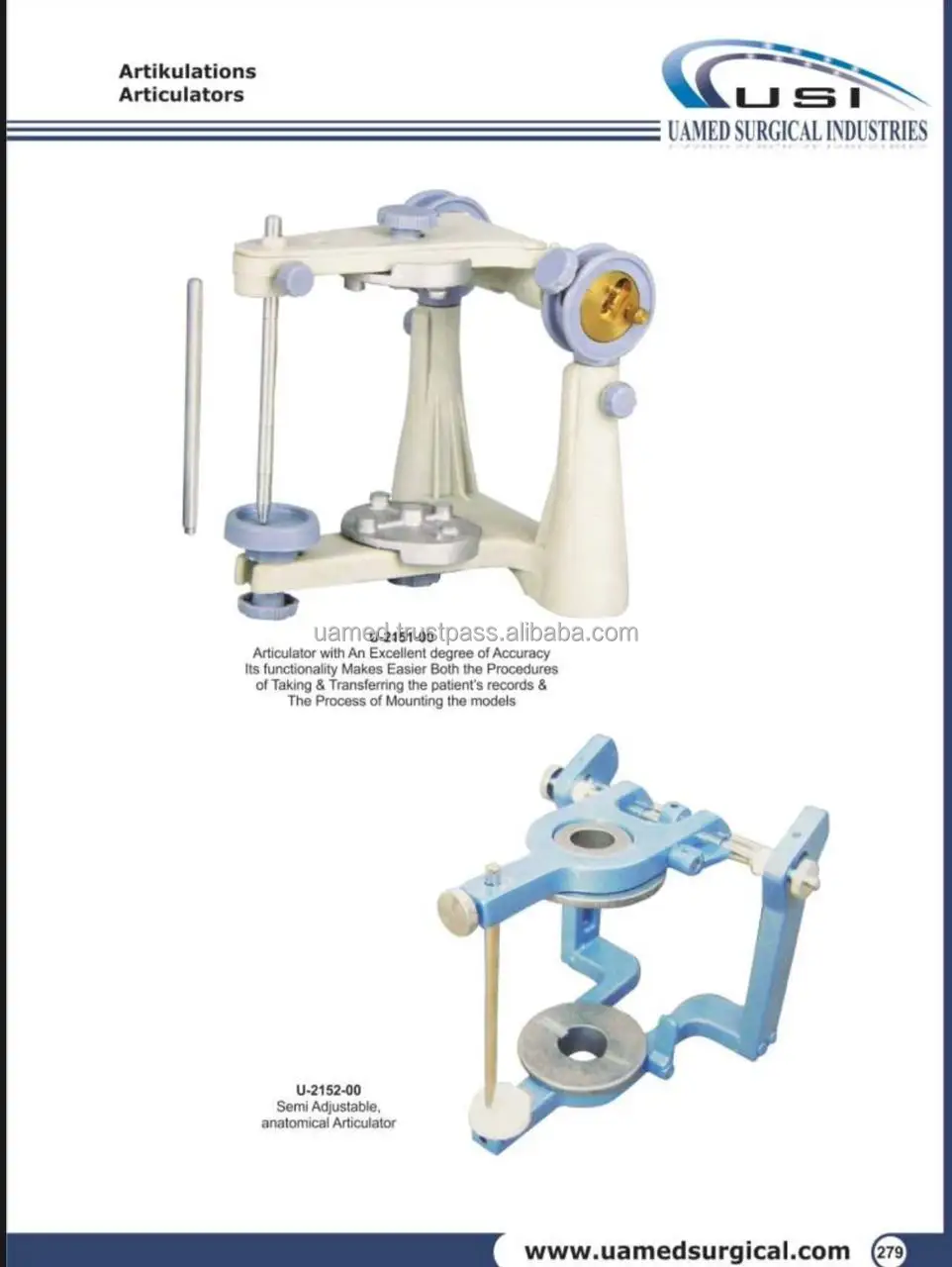 Dental Laboratory Articulators Lab Articulator Lightweight Anatomical