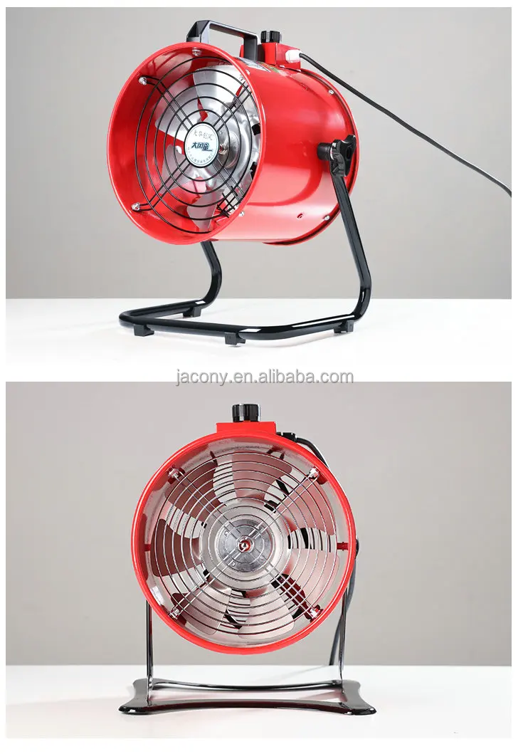 Metal Portable Ventilation Fan 12 Inch Ventilator Axial Fan Extractor ...