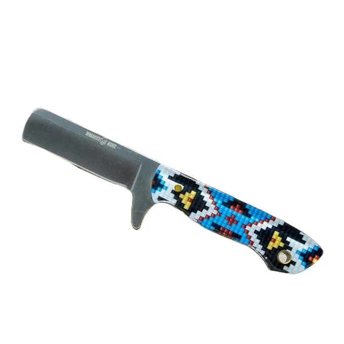 High Quality Industrial Grade Handmade Stainless Steel Hunting Knife OEM Customizable Size Plastic Handle Multiple Colors 6