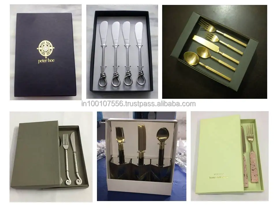 Stainless Steel Flatware Customized Flatware With Gold Pvd Coating