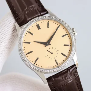 2026 New Classic Elegant High-end Men's Mechanical Watch Cowhide Strap Waterproof Luminous Business Automatic Luxury Brand Watch