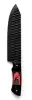 Deep Crimson Red and Charcoal Segmented Handle