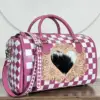 Pink & White Checkered