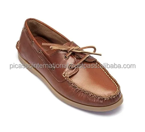 Wide Range of Excellent Quality Unique Design Slip on Formal Casual Office Party Wear Men's Genuine Leather Boat Shoes