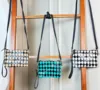 Black with Turquoise & Black Checkeredboard