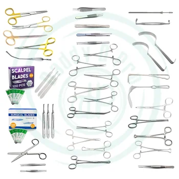 Laparotomy Basic Instruments Set 108 Pcs Stainless Steel Surgical ...