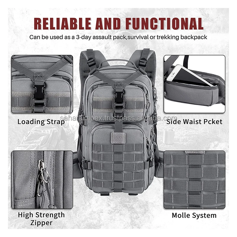 Multi-function Waterproof Tactical Molle Pouch Bag Outside Travel High ...