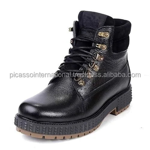 Hot Selling Excellent Quality Premium Casual Wear OEM Wholesale 100% Genuine Leather Shoes Boots for Men at Direct Factory Price