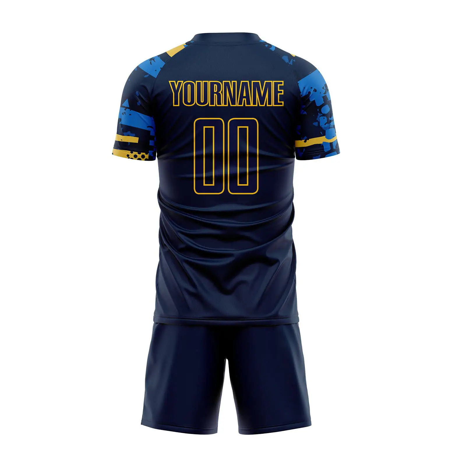 Summer Soccer Uniform Sets 100% Polyester Anti-Bacterial Custom Color/Size OEM Supply Service Sublimated Print Moisture
